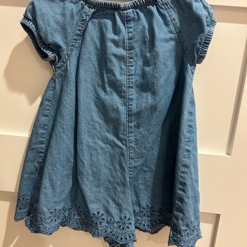 Carter's Light Blue Denim Romper